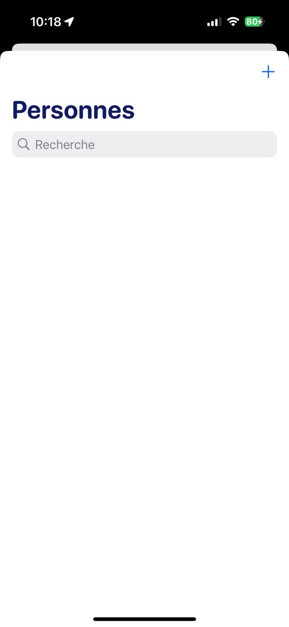 Vue Personnes de Medico